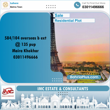 Residential Plot for Sale in Bahria Town, Lahore - (BP-225456)