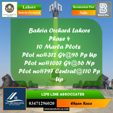 10 Marla Residential Plot for Sale in Bahria Orchard, Lahore - (BP-225460)