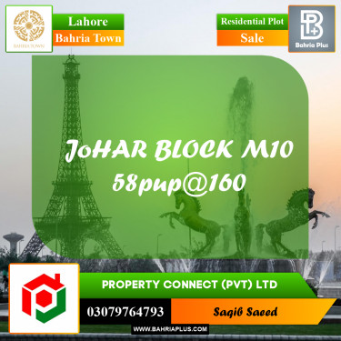 Residential Plot for Sale in Bahria Town, Lahore - (BP-225645)