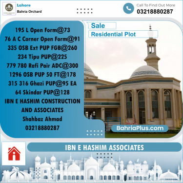 Residential Plot for Sale in Bahria Orchard, Lahore - (BP-225707)