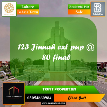 Residential Plot for Sale in Bahria Town, Lahore - (BP-226151)