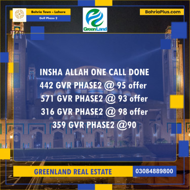 10 Marla Residential Plot for Sale in Golf Phase 2 -  Bahria Town, Lahore - (BP-226153)
