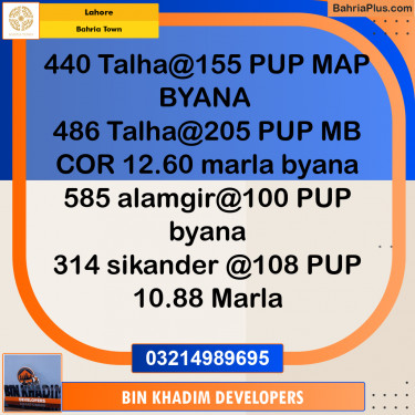 Residential Plot for Sale in Bahria Town, Lahore - (BP-226336)