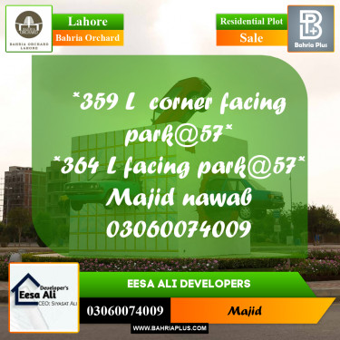 Residential Plot for Sale in Bahria Orchard, Lahore - (BP-226348)