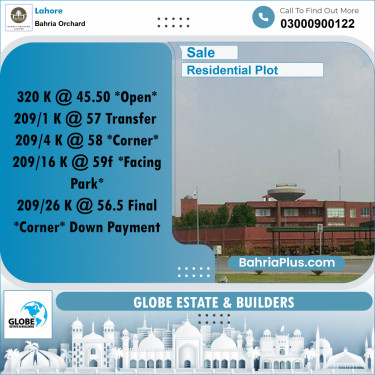 Residential Plot for Sale in Bahria Orchard, Lahore - (BP-226433)
