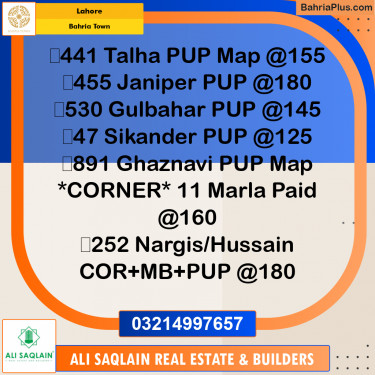 Residential Plot for Sale in Bahria Town, Lahore - (BP-226486)