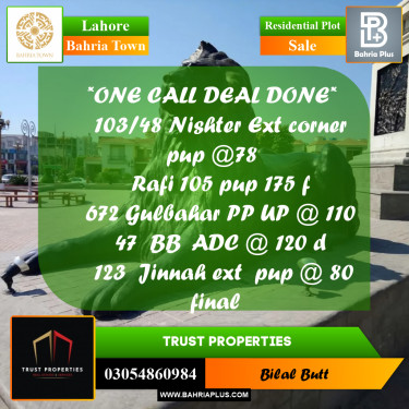 Residential Plot for Sale in Bahria Town, Lahore - (BP-226734)
