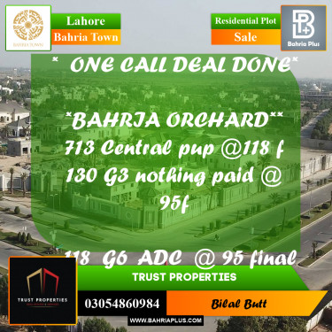 Residential Plot for Sale in Bahria Town, Lahore - (BP-226736)