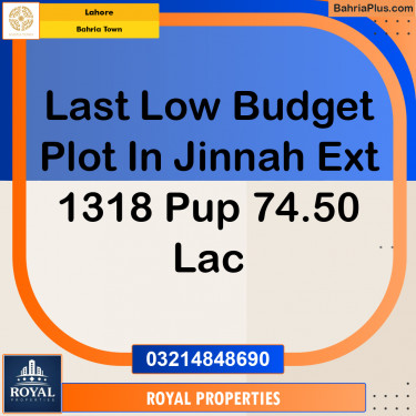 5 Marla Residential Plot for Sale in Bahria Town, Lahore - (BP-226741)
