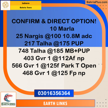 Residential Plot for Sale in Bahria Town, Lahore - (BP-226912)