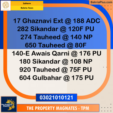 Residential Plot for Sale in Bahria Town, Lahore - (BP-227021)