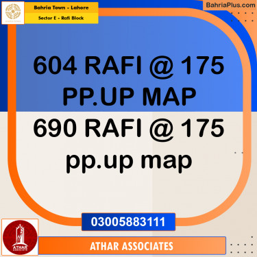 10 Marla Residential Plot for Sale in Sector E - Rafi Block -  Bahria Town, Lahore - (BP-227059)