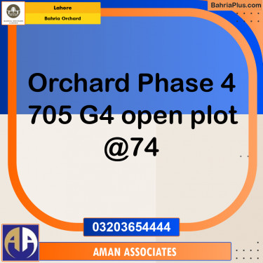 Residential Plot for Sale in Bahria Orchard, Lahore - (BP-227061)