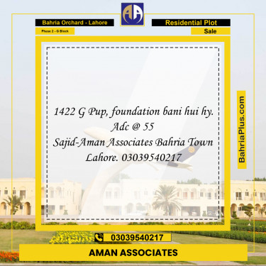 5 Marla Residential Plot for Sale in Phase 2 - G Block -  Bahria Orchard, Lahore - (BP-227324)