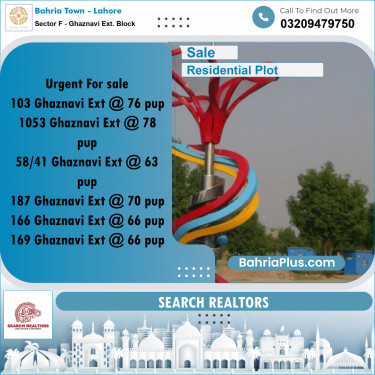 5 Marla Residential Plot for Sale in Sector F - Ghaznavi Ext. Block -  Bahria Town, Lahore - (BP-227509)