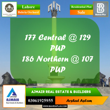 Residential Plot for Sale in Bahria Orchard, Lahore - (BP-227554)