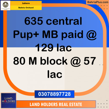 Residential Plot for Sale in Bahria Orchard, Lahore - (BP-227581)