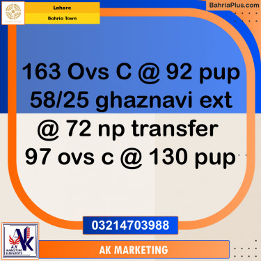 Residential Plot for Sale in Bahria Town, Lahore - (BP-227773)