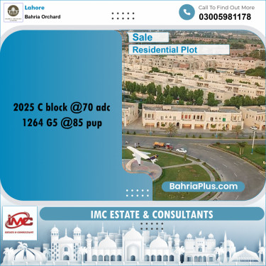 Residential Plot for Sale in Bahria Orchard, Lahore - (BP-227959)