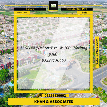 Residential Plot for Sale in Bahria Town, Lahore - (BP-228029)