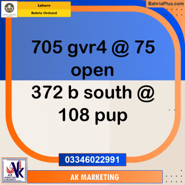 10 Marla Residential Plot for Sale in Bahria Orchard, Lahore - (BP-228299)