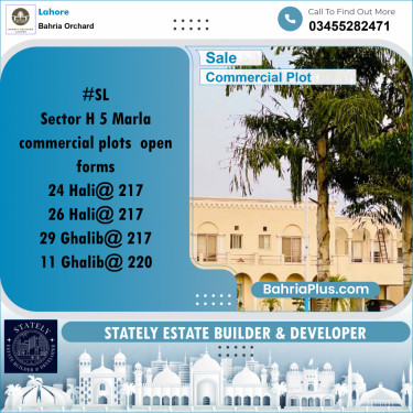 Commercial Plot for Sale in Bahria Orchard, Lahore - (BP-228439)