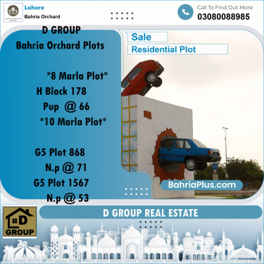 Residential Plot for Sale in Bahria Orchard, Lahore - (BP-228577)