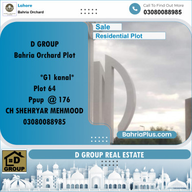 Residential Plot for Sale in Bahria Orchard, Lahore - (BP-228578)