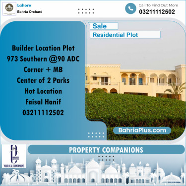 Residential Plot for Sale in Bahria Orchard, Lahore - (BP-228656)