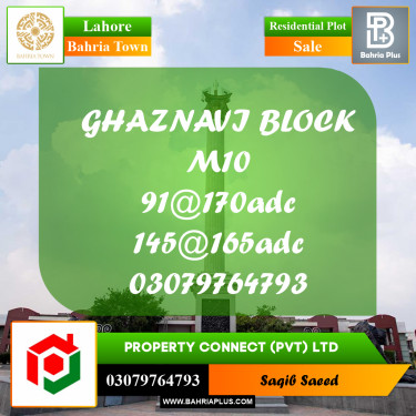 Residential Plot for Sale in Bahria Town, Lahore - (BP-228749)