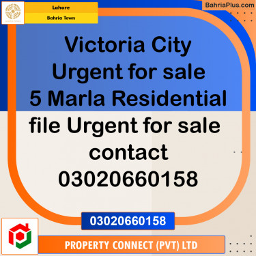 Residential Plot for Sale in Bahria Town, Lahore - (BP-228777)