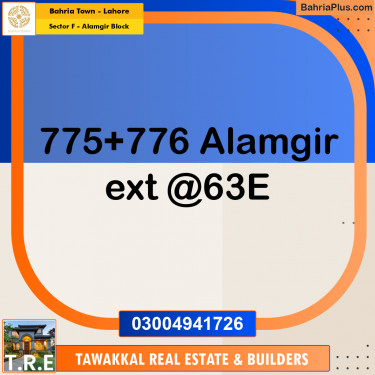 5 Marla Residential Plot for Sale in Sector F - Alamgir Block -  Bahria Town, Lahore - (BP-228795)