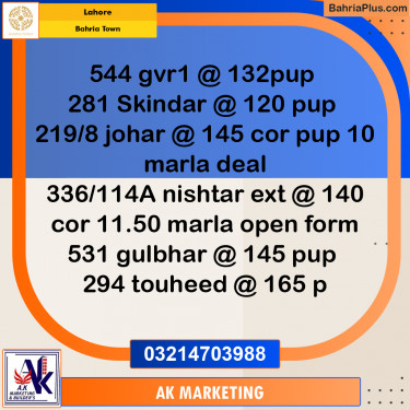 10 Marla Commercial Plot for Sale in Bahria Town, Lahore - (BP-229066)