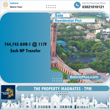 Residential Plot for Sale in Bahria Town, Lahore - (BP-229240)