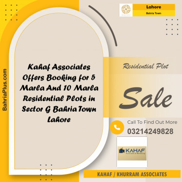 Residential Plot for Sale in Bahria Town, Lahore - (BP-229325)