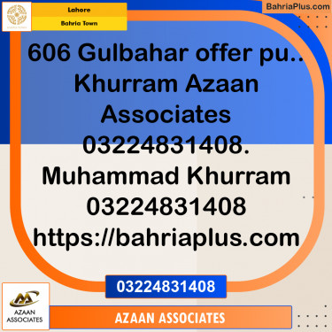 Residential Plot for Sale in Bahria Town, Lahore - (BP-229635)