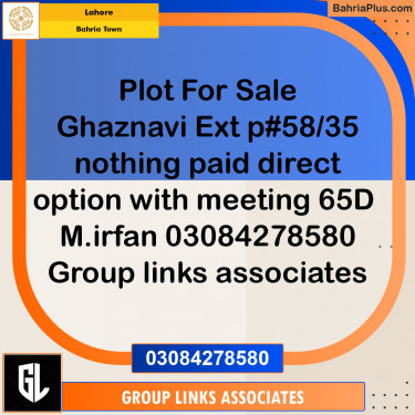 Residential Plot for Sale in Bahria Town, Lahore - (BP-229652)