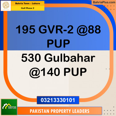 10 Marla Residential Plot for Sale in Golf Phase 2 -  Bahria Town, Lahore - (BP-229676)