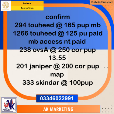 10 Marla Residential Plot for Sale in Bahria Town, Lahore - (BP-229886)