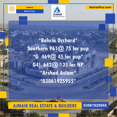 Residential Plot for Sale in Bahria Town, Lahore - (BP-230112)