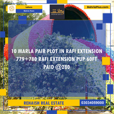 Residential Plot for Sale in Bahria Town, Lahore - (BP-230279)