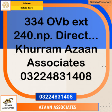 Residential Plot for Sale in Bahria Town, Lahore - (BP-230465)