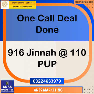 5 Marla Residential Plot for Sale in Sector E - Jinnah Block -  Bahria Town, Lahore - (BP-230473)