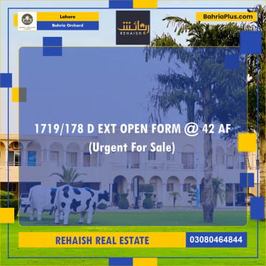 Residential Plot for Sale in Bahria Orchard, Lahore - (BP-230539)