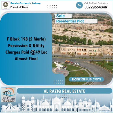 5 Marla Residential Plot for Sale in Phase 2 - F Block -  Bahria Orchard, Lahore - (BP-230615)