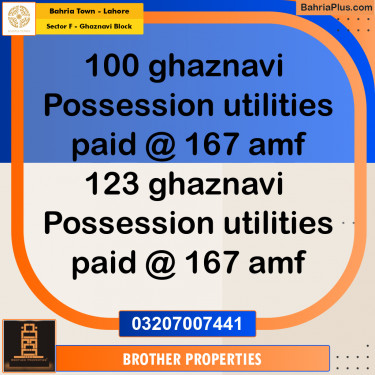 10 Marla Residential Plot for Sale in Sector F - Ghaznavi Block -  Bahria Town, Lahore - (BP-230655)