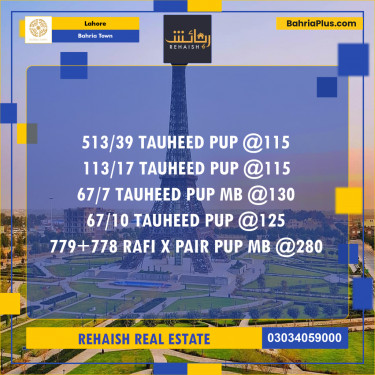 Residential Plot for Sale in Bahria Town, Lahore - (BP-230804)