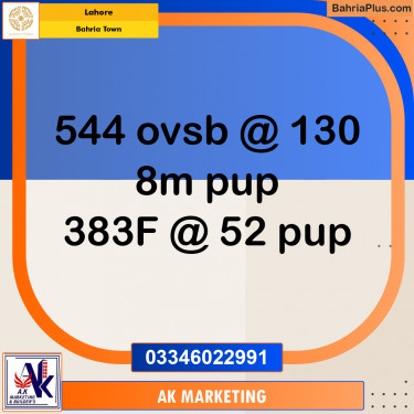 10 Marla Residential Plot for Sale in Bahria Town, Lahore - (BP-231161)