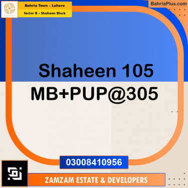 1 Kanal Residential Plot for Sale in Sector B - Shaheen Block -  Bahria Town, Lahore - (BP-231203)