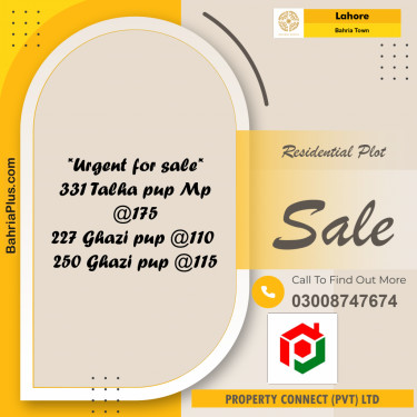 Residential Plot for Sale in Bahria Town, Lahore - (BP-231280)